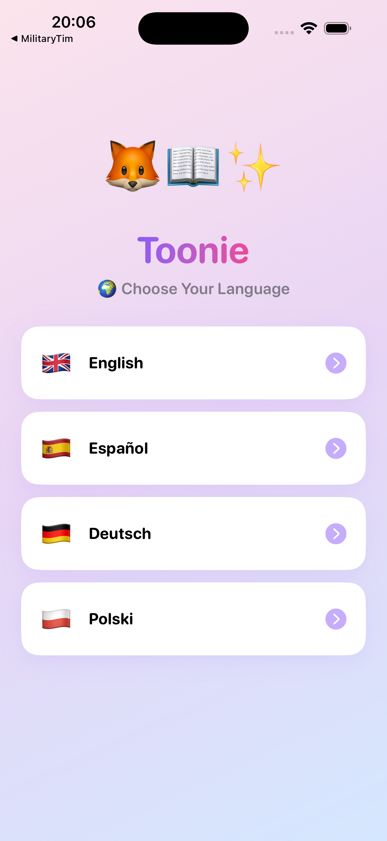 Choose your language